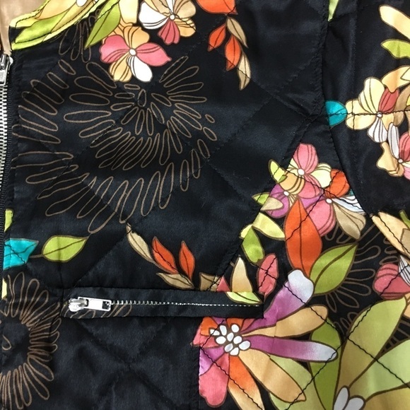 Vintage 80s Spenser Jeremy Silk Floral bla… - Picture 3 of 8